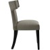 Curve Fabric Dining Chair in Granite