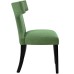 Curve Fabric Dining Chair in Kelly Green