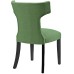 Curve Fabric Dining Chair in Kelly Green