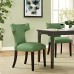 Curve Fabric Dining Chair in Kelly Green