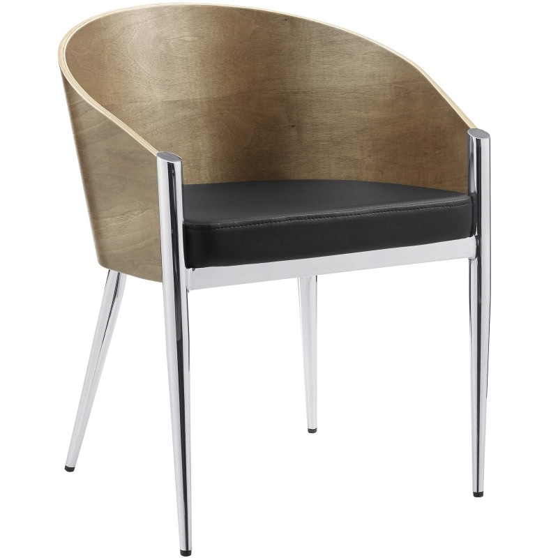 Cooper Dining Wood Armchair in Silver