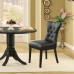 Silhouette Dining Vinyl Side Chair in Black