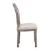 Arise Vintage French Upholstered Fabric Dining Side Chair in Beige