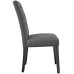 Confer Dining Fabric Side Chair in Gray