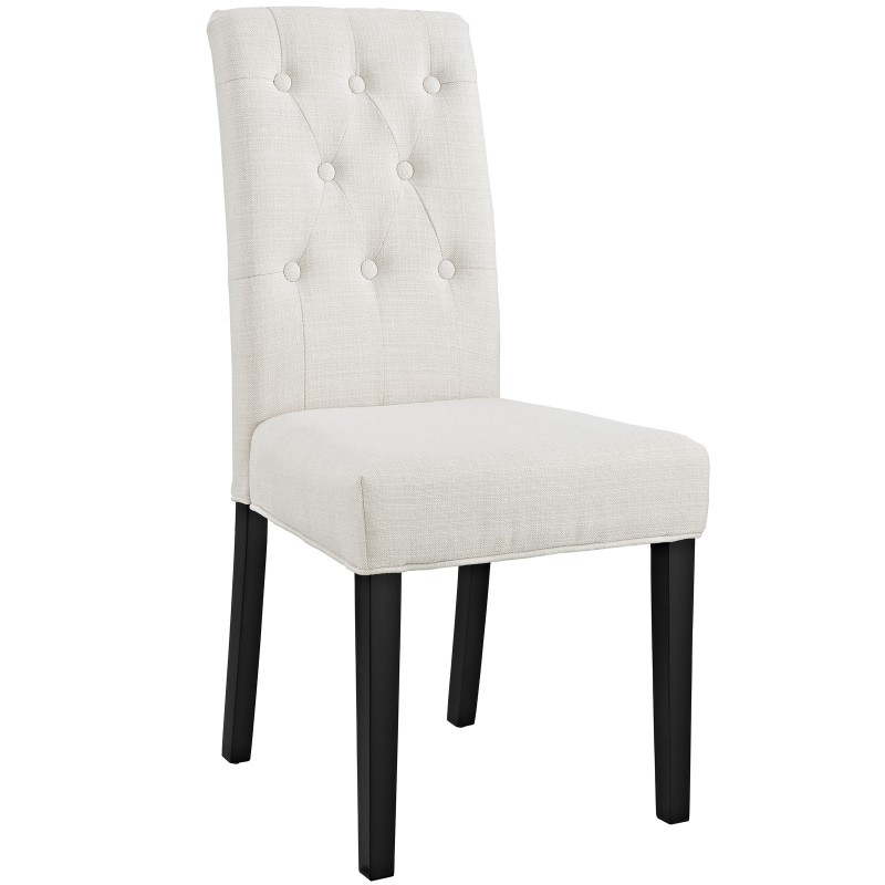 Confer Dining Fabric Side Chair in Beige