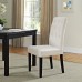 Confer Dining Fabric Side Chair in Beige