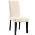 Parcel Dining Upholstered Fabric Side Chair in Beige