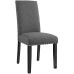 Parcel Dining Upholstered Fabric Side Chair in Gray