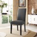 Parcel Dining Upholstered Fabric Side Chair in Gray