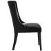 Baronet Vinyl Dining Chair in Black