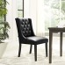 Baronet Vinyl Dining Chair in Black