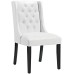 Baronet Vinyl Dining Chair in White