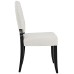 Button Dining Side Chair in Beige