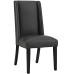 Baron Vinyl Dining Chair in Black