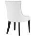 Marquis Faux Leather Dining Chair in White