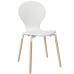 Path Dining Wood Side Chair in White