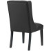 Baronet Vinyl Dining Chair in Black