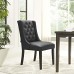 Baronet Vinyl Dining Chair in Black