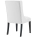 Baronet Vinyl Dining Chair in White