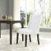 Baronet Vinyl Dining Chair in White