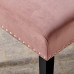 Parcel Performance Velvet Dining Side Chairs - Set of 2 in Dusty Rose