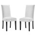 Parcel Performance Velvet Dining Side Chairs - Set of 2 in White