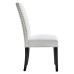 Parcel Performance Velvet Dining Side Chairs - Set of 2 in White