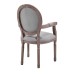 Arise Vintage French Dining Armchair in Light Gray