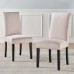 Parcel Performance Velvet Dining Side Chairs - Set of 2 in Pink