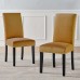 Parcel Performance Velvet Dining Side Chairs - Set of 2 in Cognac