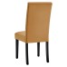 Parcel Performance Velvet Dining Side Chairs - Set of 2 in Cognac