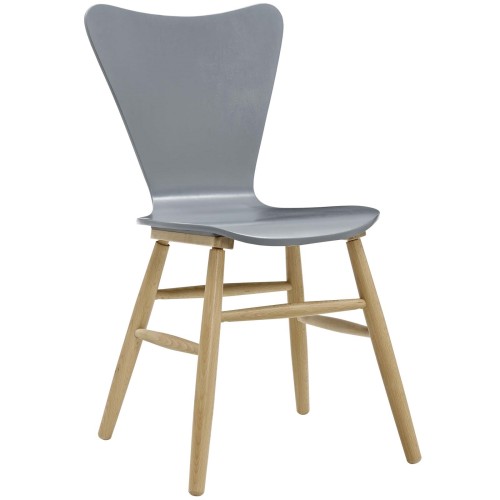 Cascade Wood Dining Chair in Gray