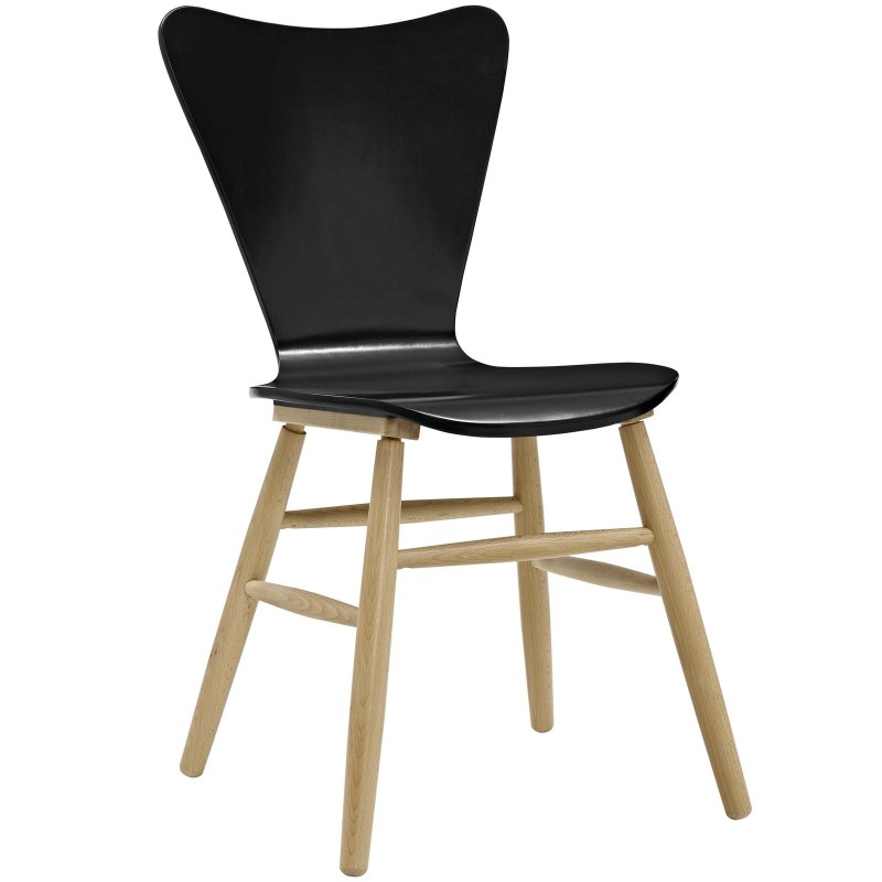 Cascade Wood Dining Chair in Black