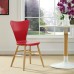 Cascade Wood Dining Chair in Red