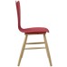 Cascade Wood Dining Chair in Red