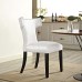 Curve Vinyl Dining Chair in White