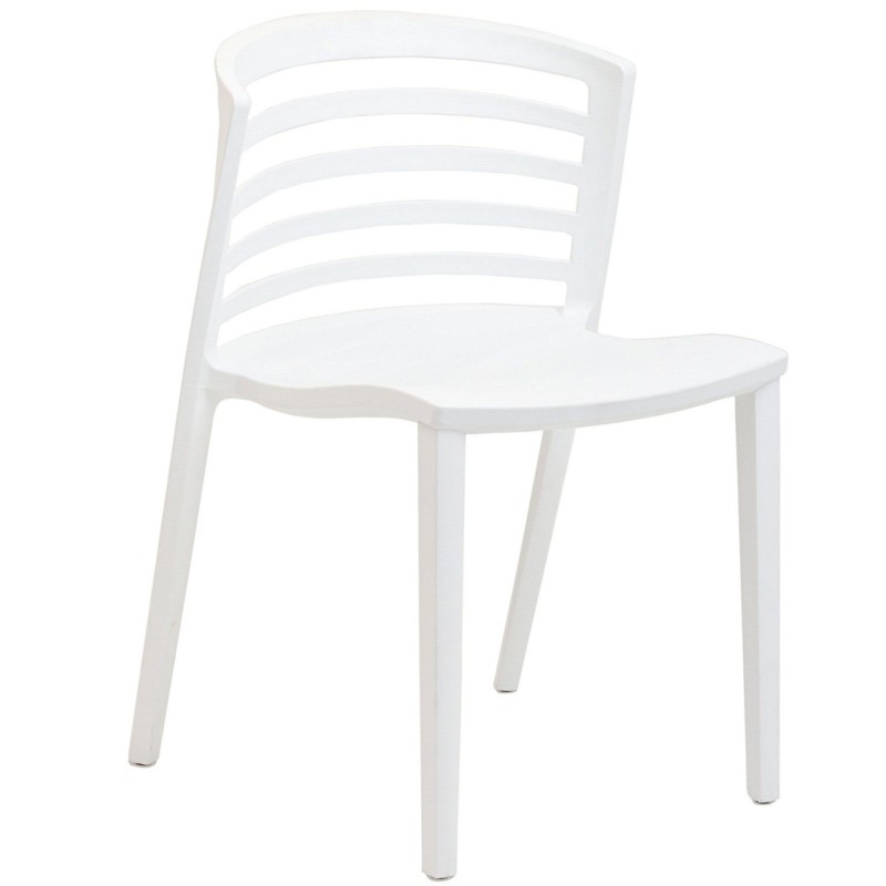 Curvy Dining Side Chair in White