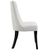 Noblesse Dining Vinyl Side Chair in White