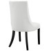 Noblesse Dining Vinyl Side Chair in White