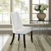 Noblesse Dining Vinyl Side Chair in White