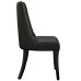 Noblesse Dining Vinyl Side Chair in Black