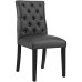 Duchess Vinyl Dining Chair in Black