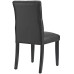 Duchess Vinyl Dining Chair in Black