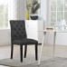 Duchess Vinyl Dining Chair in Black