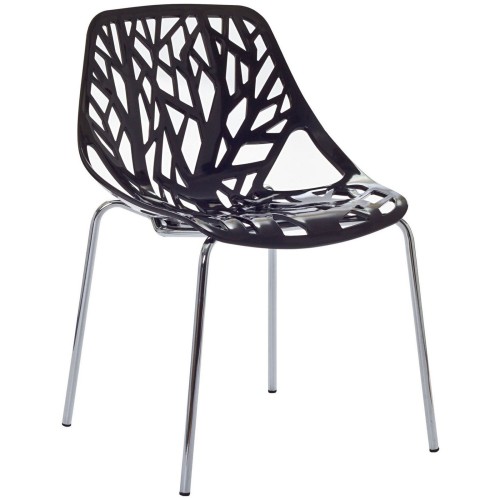 Stencil Dining Side Chair in Black