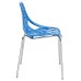 Stencil Dining Side Chair in Blue