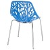 Stencil Dining Side Chair in Blue