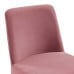 Amplify Sled Base Performance Velvet Dining Side Chair in Gold Dusty Rose