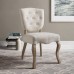 Array Vintage French Upholstered Dining Side Chair in Beige