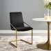 Pitch Performance Velvet Dining Armchair in Gold Black